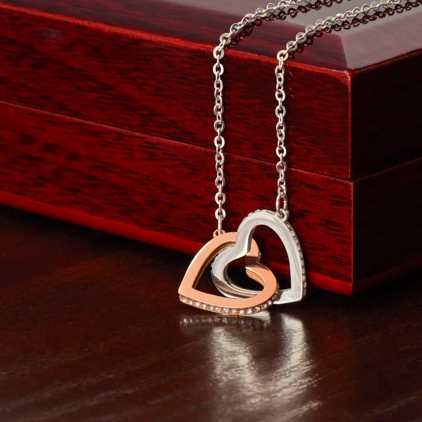 Tus latidos, su conexión - Collar corazones unidos HX